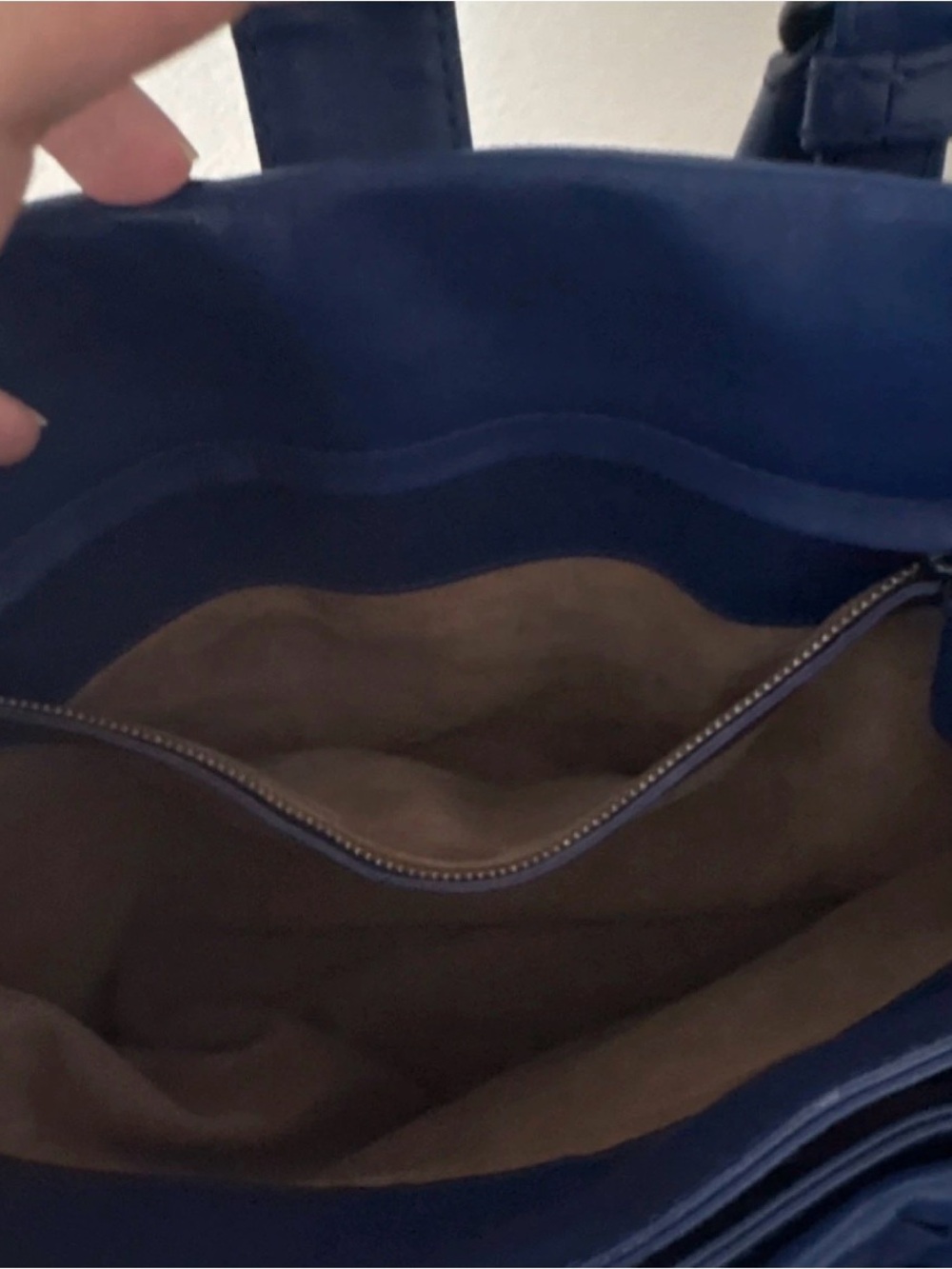 Bottega Veneta Intrecciato Leather Satchel in Navy Blue - Picture 10 of 13